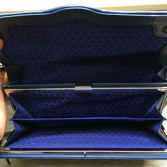 Anthropologie REBECCA MINKOFF Honey Leather Woven Clutch Handbag - Picture 6 of 12